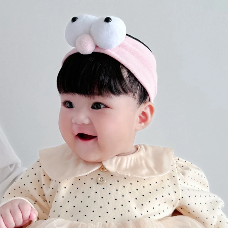 Newborns to Toddler Funny Eyes Headband Cosplay Christmas Hair Accessories for Girls Breathable Hairpiece Bangs