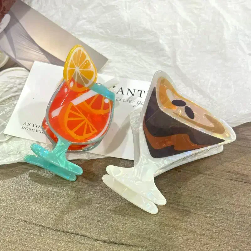 مشبك شعر منعش لحفلات الكوكتيل الصيفية والشاطئ وحفلات الشعر من الأكريليك وإكسسوارات الشعر للنساء والفتيات #3