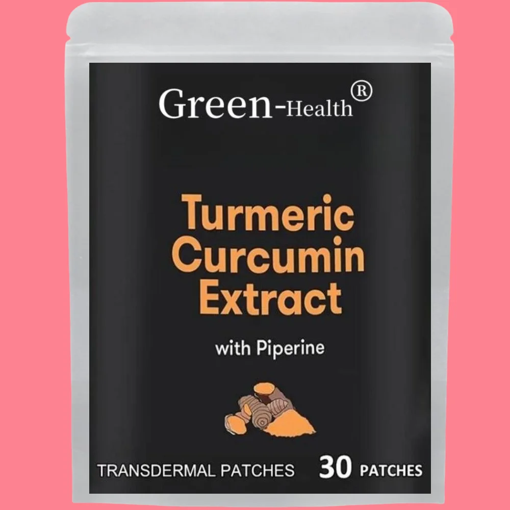 Patchs transdermiques de curcuma et de curcumine, produit anti-continuité pour la santé des articulations, avec poivre noir, 30 patchs, approvisionnement d'un mois