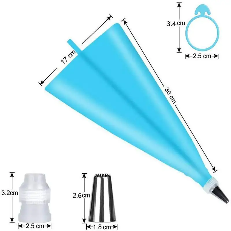 Nozzle Piping Cake Decorating Tools Confectionery Equipment Kitchen Accessories Pastry Bag and Bakery Set Stainless Steel Socket view 4