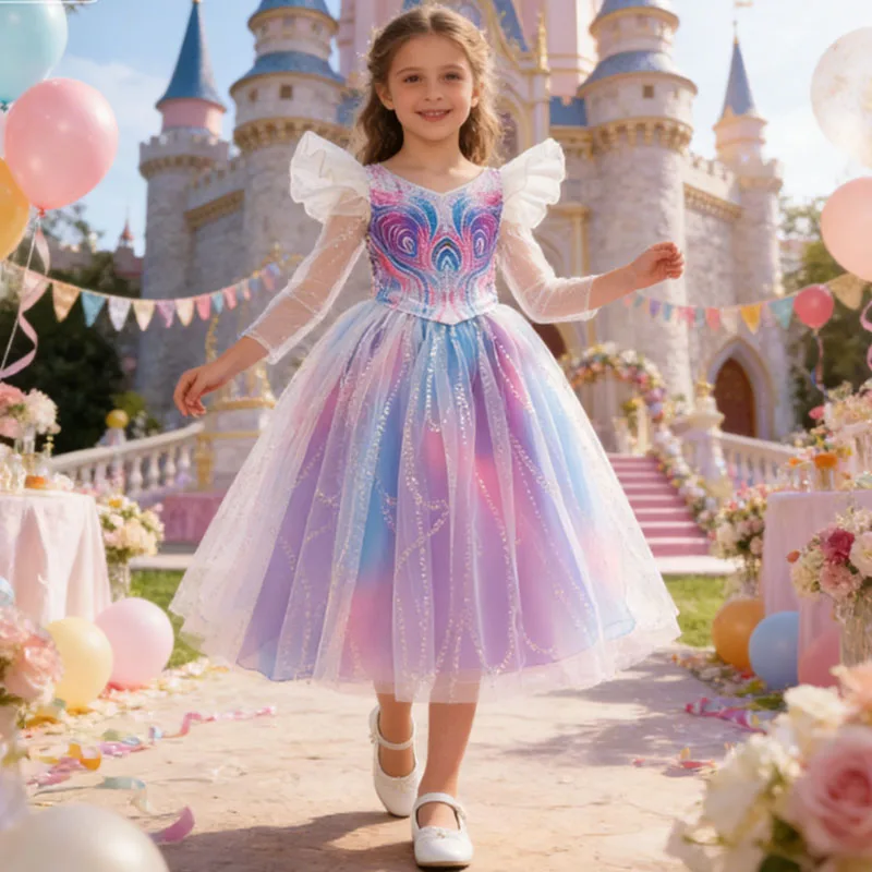 

Роскошная форма ведьмы, карнавальный костюм для девочек, платье злой волшебника, косплей ведьмы, детская одежда для выступлений на сцене, платье