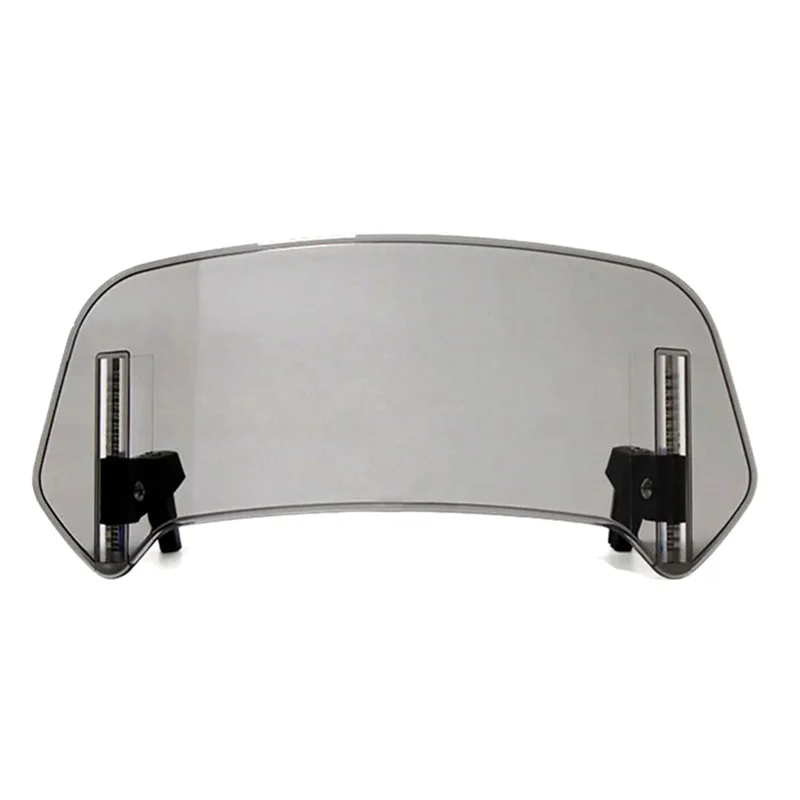 Motorcycle Deflector Extension Adjustable Spoiler Deflector For BMW KAWASAKI YAMAHA HONDA SUZUKI 28X12cm Grey