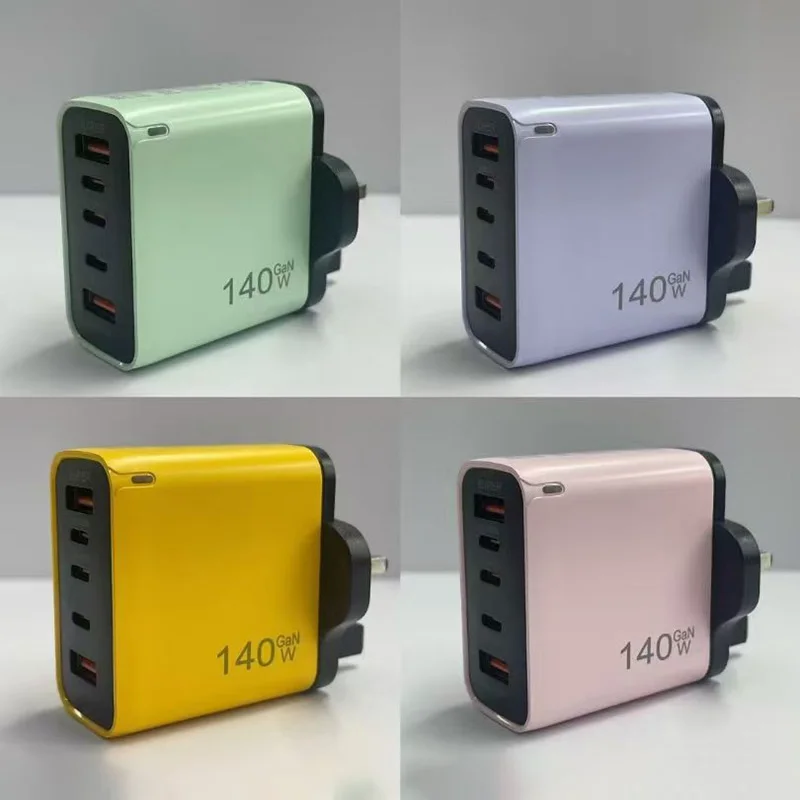 140 واط 5IN1 نيتريد الغاليوم شاحن متعدد المنافذ شحن سريع الاتحاد الأوروبي/الولايات المتحدة القياسية محول شاحن لشاومي آيفون هواوي 2026 جديد #3