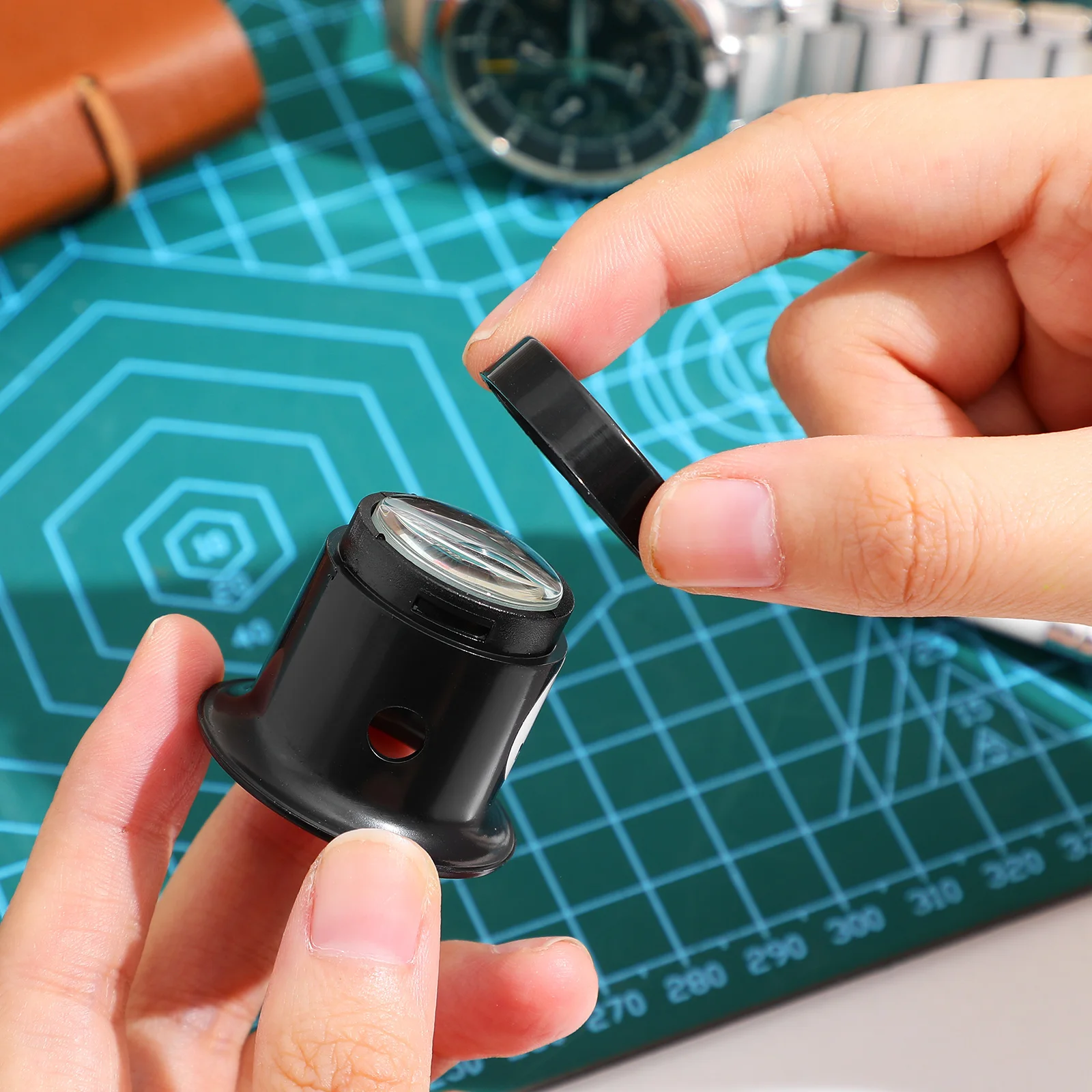 

1Set Headband Magnifying Glass Watch Loupe Removable Straps for Watch Repair Jewelry Loupe Tool Precision Magnifier