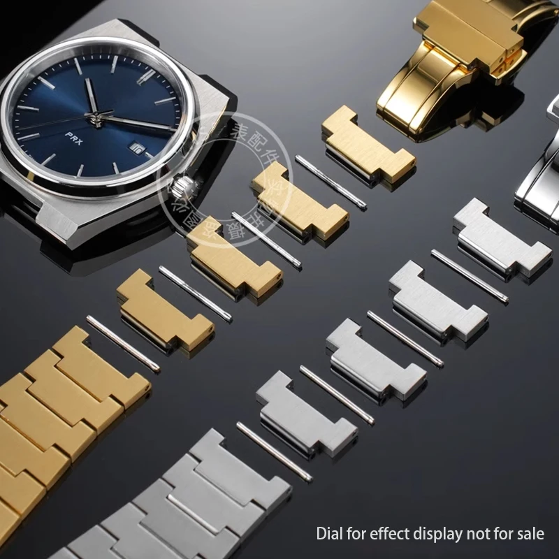 Boucle papillon en acier massif pour montre Tissot Prx Super First, accessoires de montre d'origine, section de retrait du bracelet, T137410, T137407