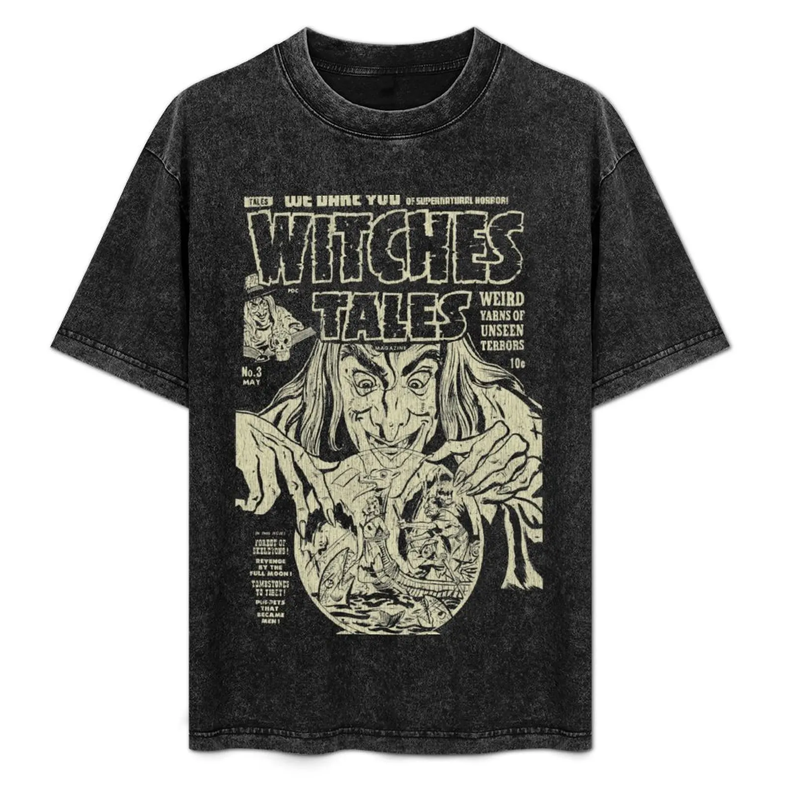 Witches Tales #3 T-Shirt Outdoor Work Short Sleeve Top