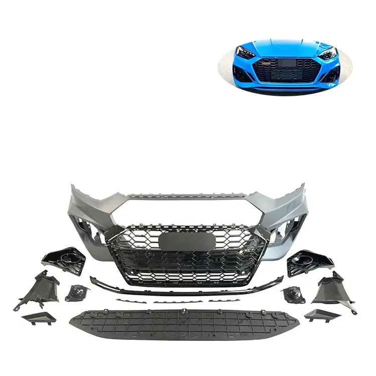 Front Bumper PP Material 2021 RS5 Style for Audi A5 2017 Upgrade Kit