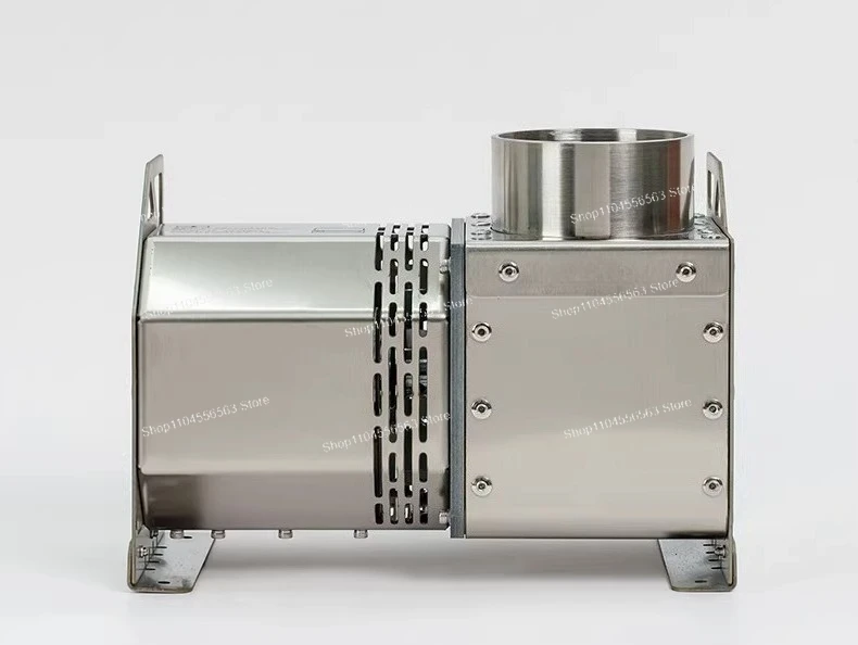 Stainless Steel Portable Draft Blower, Adjustable AC/DC Power for Tent Heating and Wood Stove Burn Efficiency