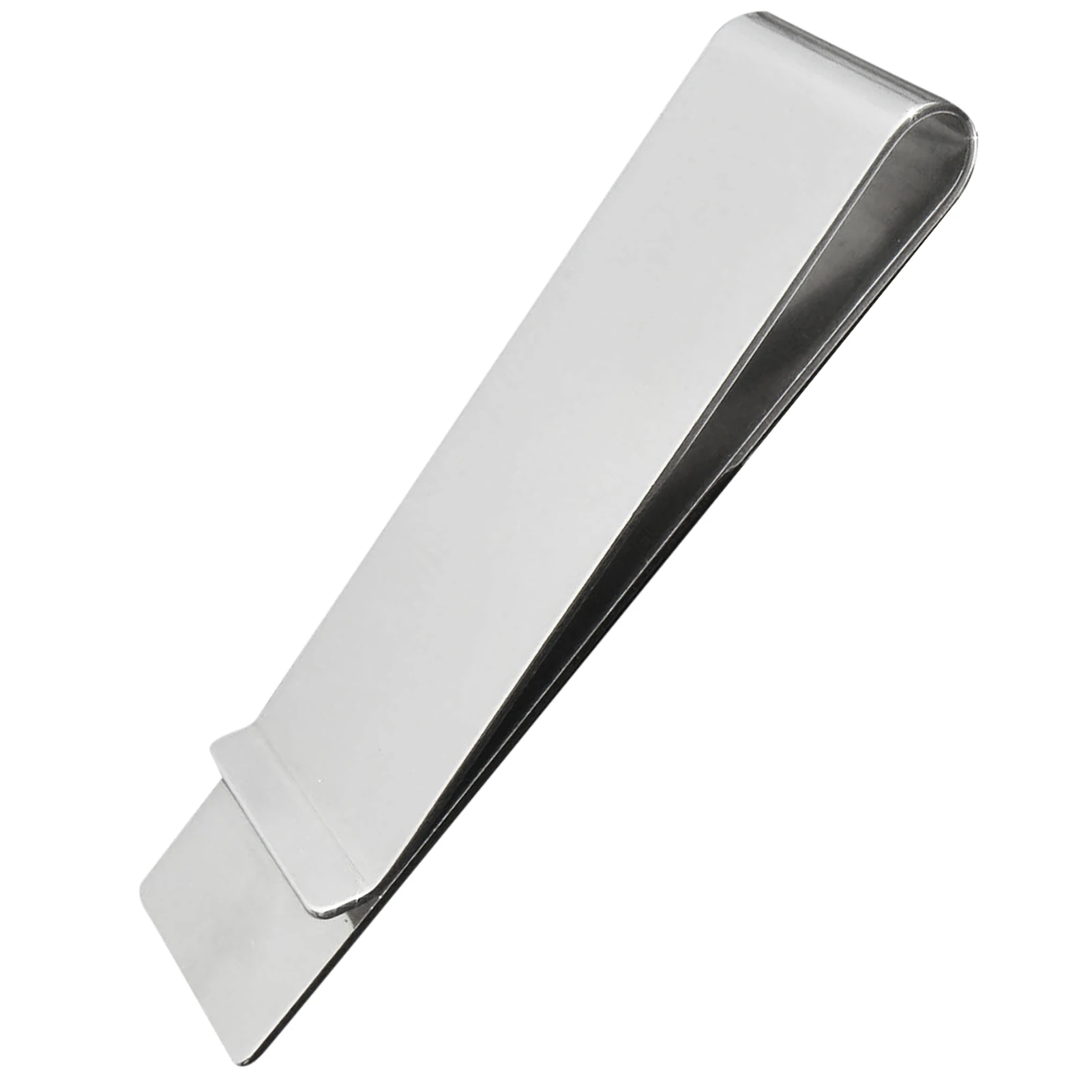 1Pcs Edelstahl Geld Clip Mode Einfache Silber Kreative Banknote Clip Gürtel Clip Persönlichkeit Lesezeichen Metall Ticket Ordner – Detail 4