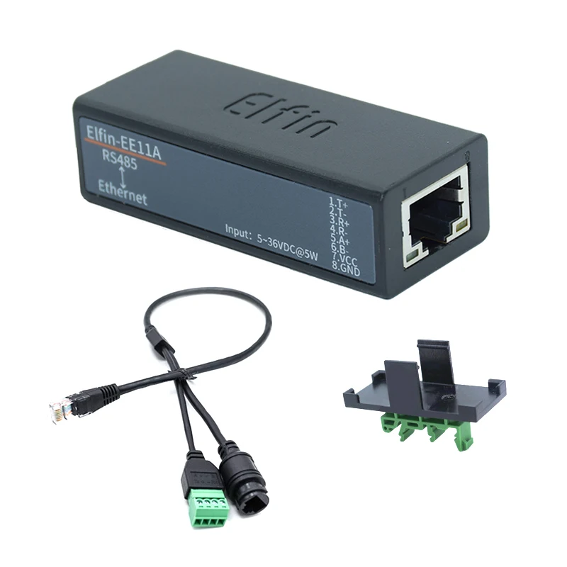 Serial Port RS485 To Ethernet Device IOT Server Module Elfin-EE11A Support TCP/IP Modbus TCP Protocol