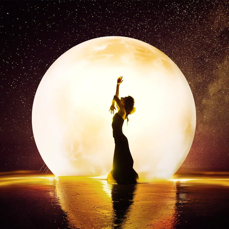 

Светодиодный светильник планеты, восемь планетов, светящийся шар, окрашенный узор, 2 м, вращающийся литье, художественный полиэтиленовый пластиковый шар