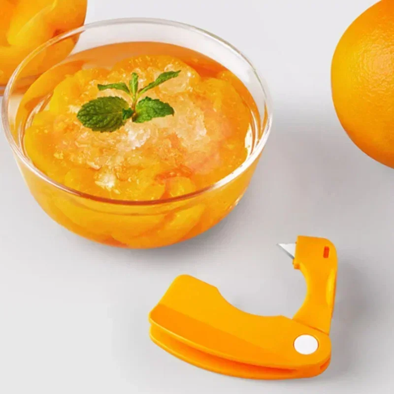 3 عبوات صغيرة قابلة للطي مقشرة الليمون البرتقال الحمضيات بيتايا بوميلو مقشرة تقطيع القاطع Pericarp قشر فتاحة أدوات المطبخ #5