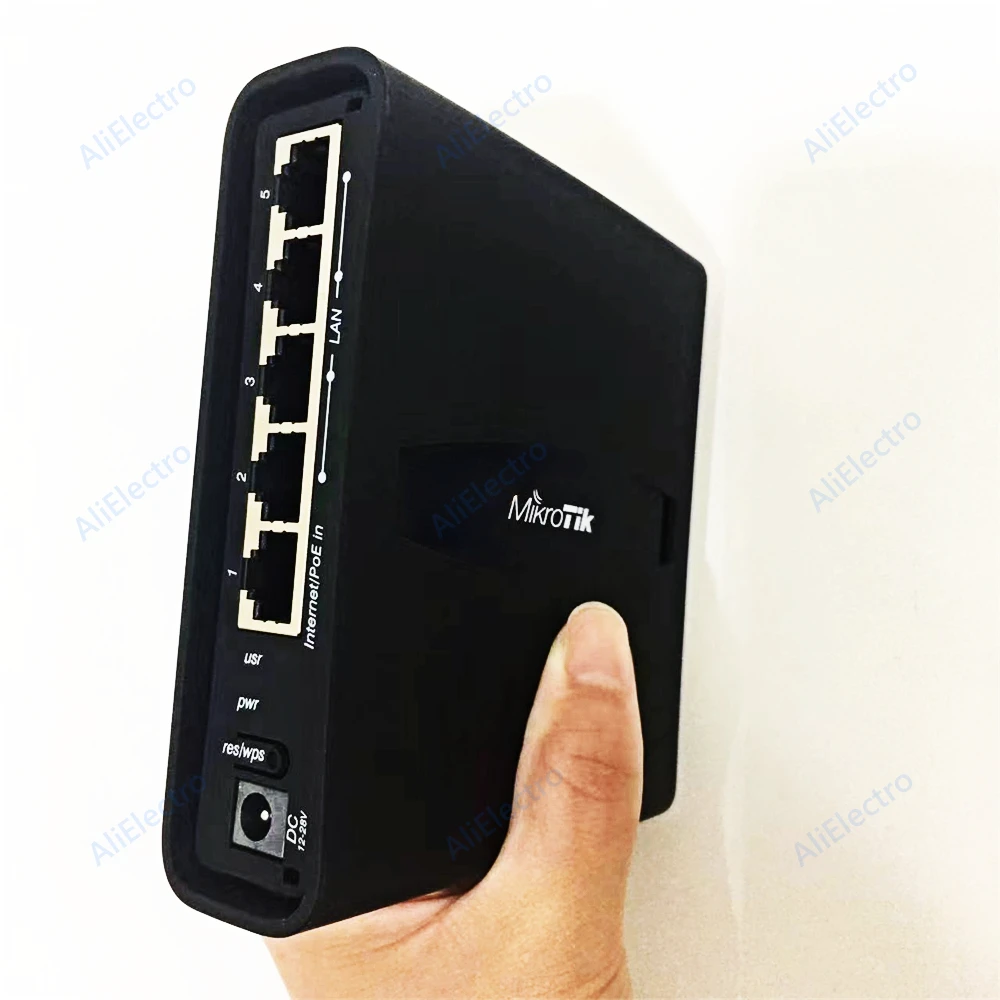 Imagem -03 - Mikrotik Hap Ac2 2.4 & 5g Wifi com Cinco Portas Ethernet Gigabit Rbd52g5hacd2hnd-tc Duplo-ponto de Acesso Simultâneo Novo