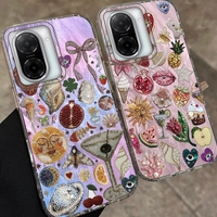 Vintage Sun Floral Eye Women Case For Xiaomi Redmi Note 14 Pro 14C 13C 10 9A 9C 13 12 11 10S 9 8 Plus A5 A4 A3 A2 A1 Funda Cover