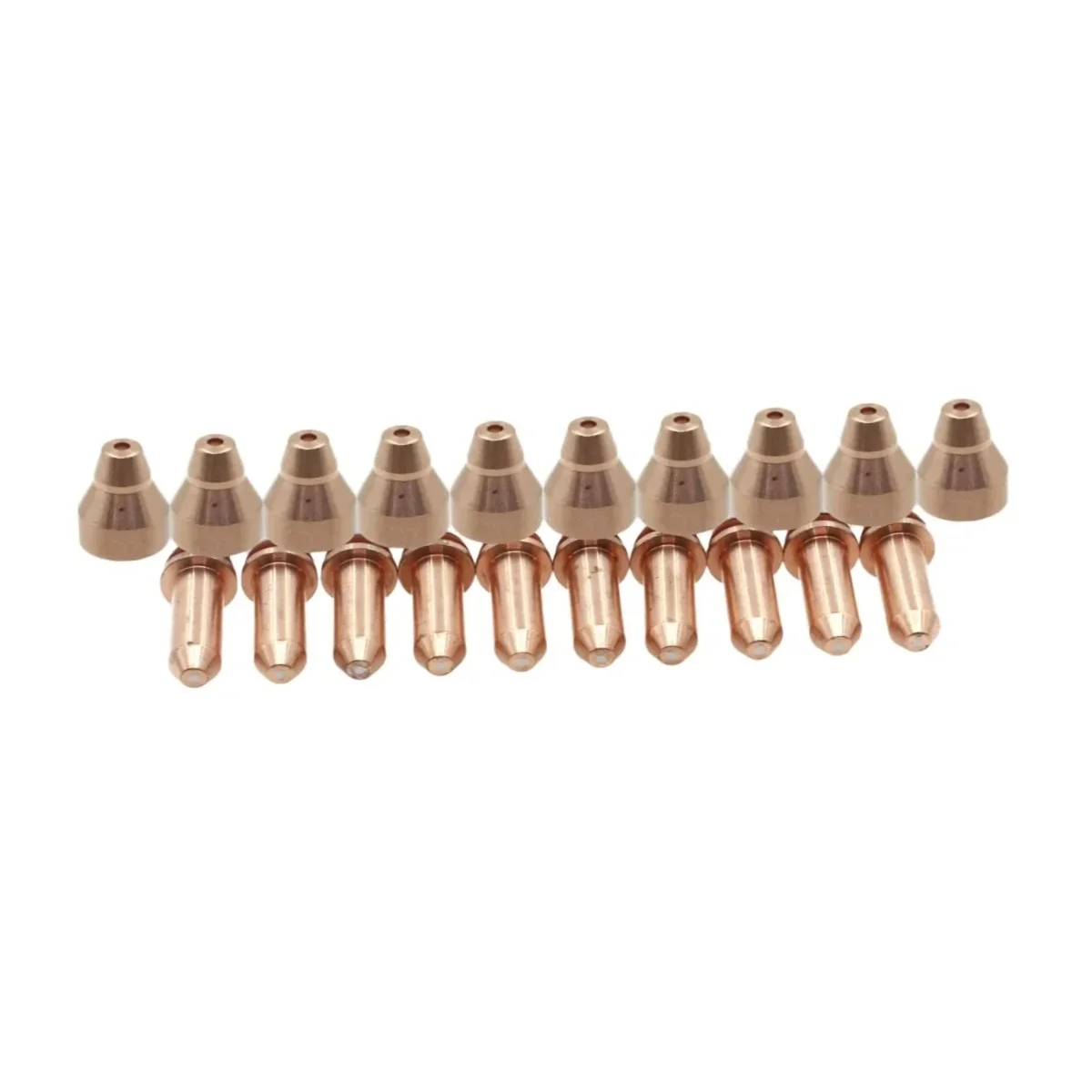 For Kjellberg Torch 11.828.203.414 Nozzle 10pcs + 11.828.001.3001 Electrode 130A 10pcs Plasma Cutter Consumable