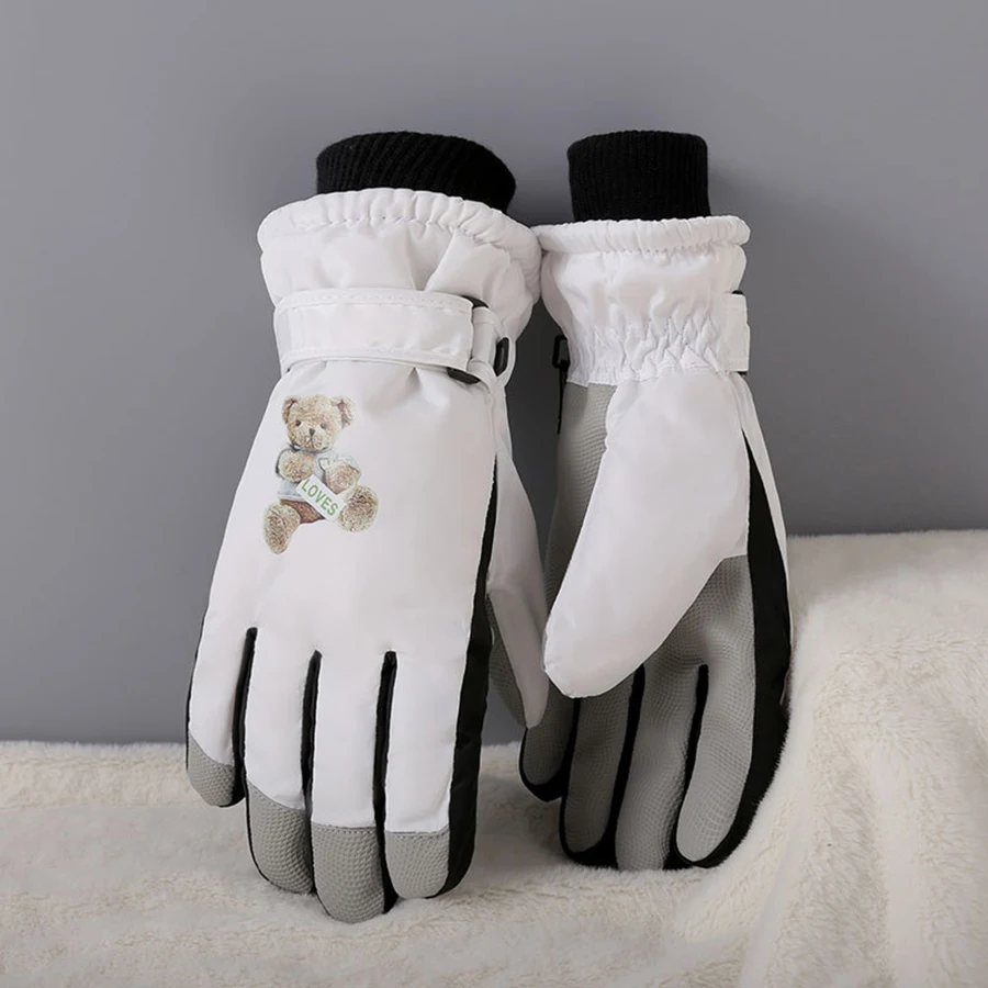 AliExpress Winter Warm and Velvet Men's and Women's Ski Gloves Outdoor Electric Bike Riding Velvet Finger Gloves Men's Winter