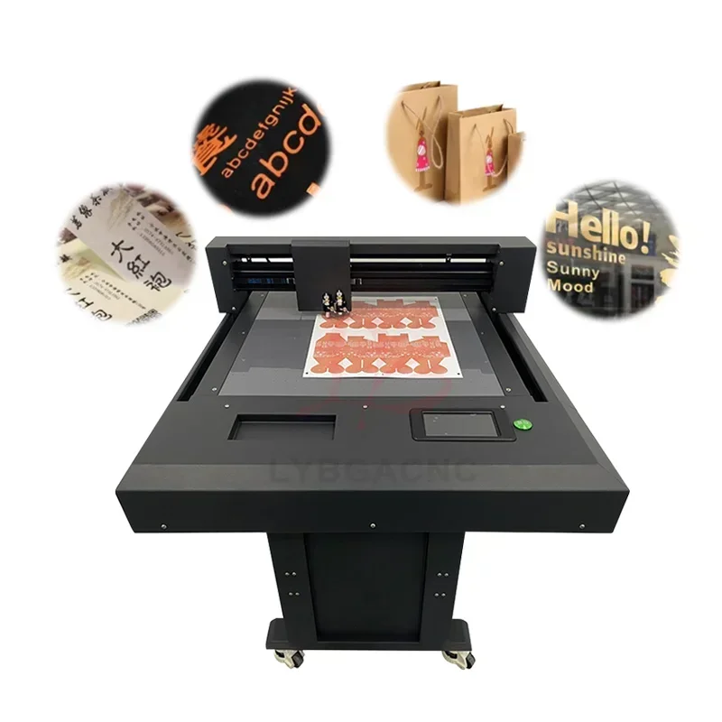 D4060 D6090 Flatbed Engraving Die-Cut Machine Multifunctional Digital Engraver USB Network Port Servo System Dual-head Design