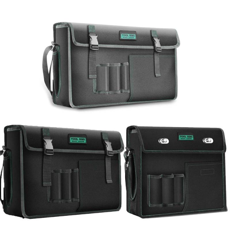 

Heavy Duty Tool Bag Spacious and Well Designed Organizers Wear Resistant Base and Adjustable Shoulder Strap Holder Dropship