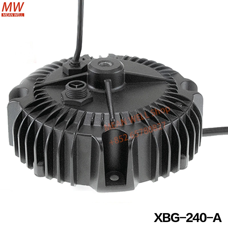 Original MEAN WELL 240W Constant Power Mode LED Driver Switching Power Supply Metal Waterproof 3-in-1 Dimmer XBG-240-A / AB