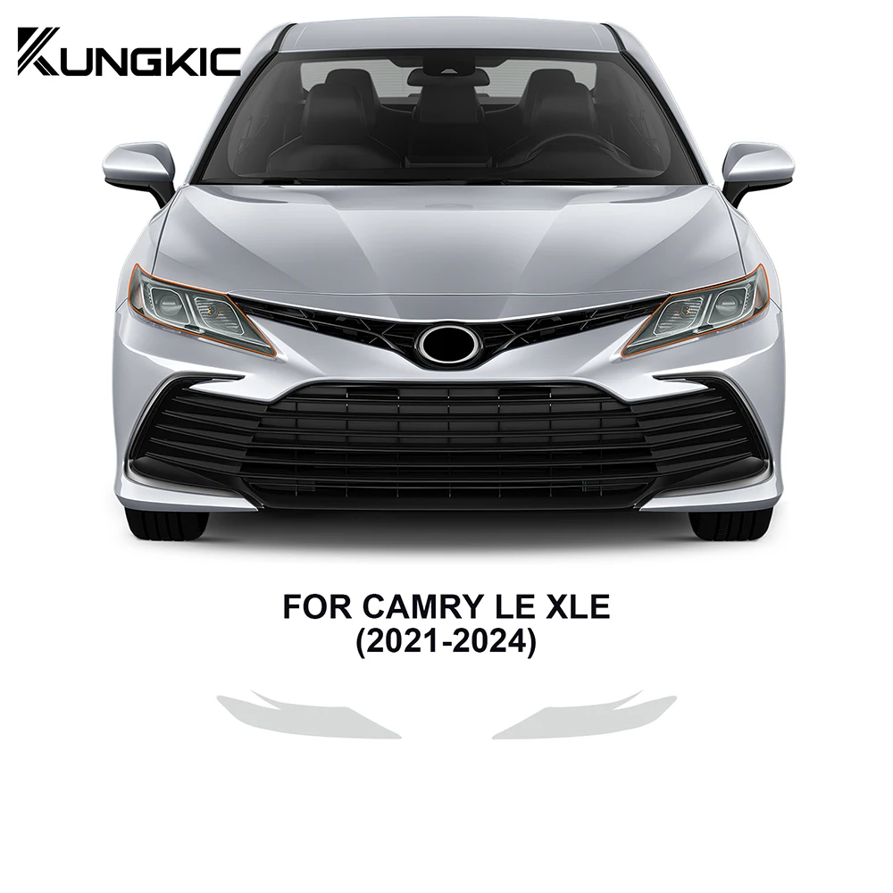 

KUNGKIC Защитная пленка для фар Toyota Camry LE XLE 2021-2024 Защитная пленка для предварительно срезанных красок PPF прозрачный бюстгальтер тпу прозрачные аксессуары