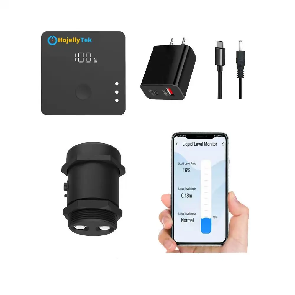 ULS-03GP Wireless Tank Level Monitor Wifi Ultrasonic Sensor APP Level Time Display Water Tank Liquid Alarm Household Indicator