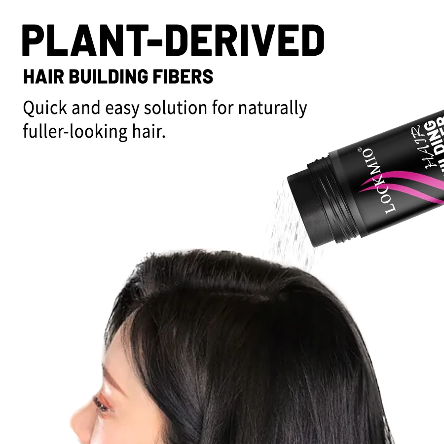 ألياف بناء الشعر النسائية، منتجات تعديل خط الشعر، بخاخ ألياف مسحوق الشعر لإضافة سمك وملمس