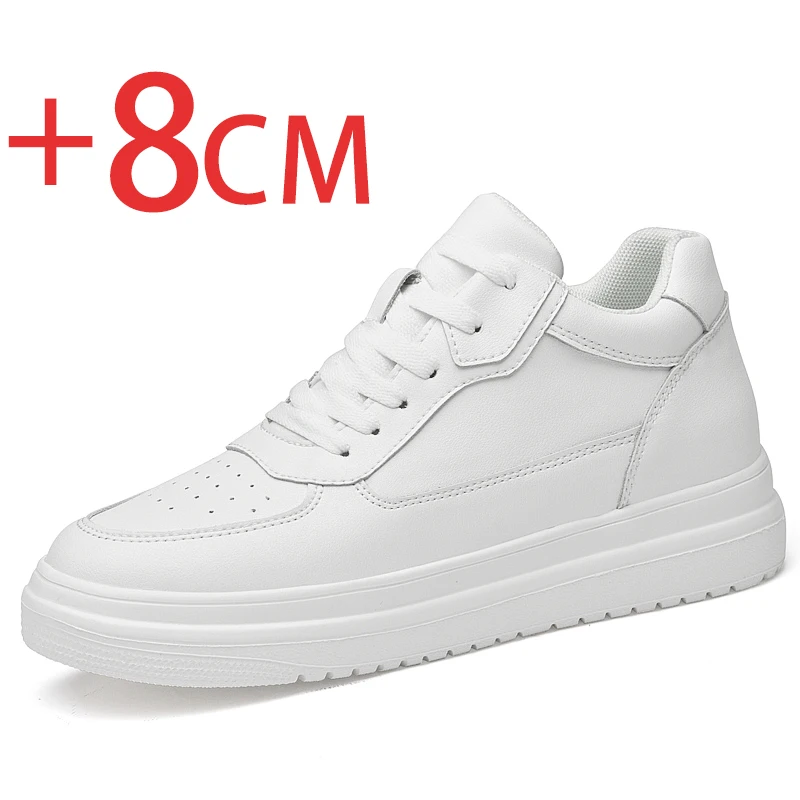 Genuine Leather Heightening Elevator Shoes Height Increase Shoes Men Height  Insole 6CM Men Sneakers Sport  zapatos para hombre