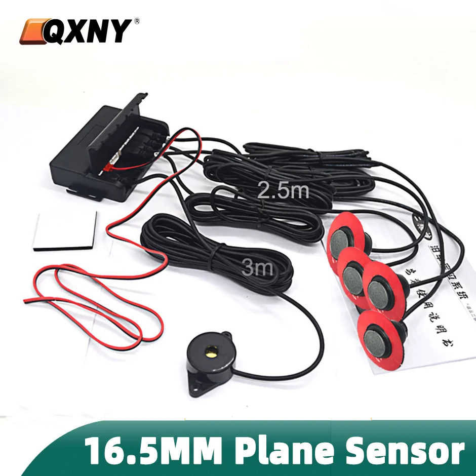 16.5mm Parking Sensors Backup Radar Plane 4 Reverse Aid Parktronic for Bumper Adjustable Depth  To Assist Bumper Distance System