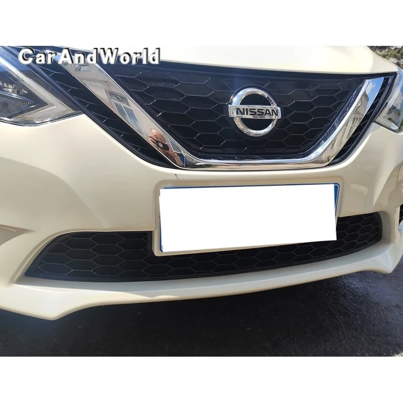 For Nissan Sylphy Sentra Classic 2016-2026 Center Grilles Water Tank Racing Grills Insert Anti Insect Proof Net Car Accessories