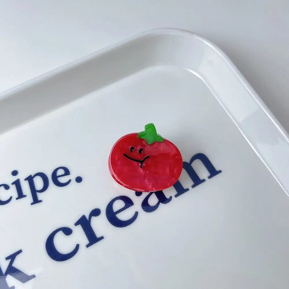 

Sweet Cartoon Acetate Simulation Fruit Hair Clip Vegetable Series Headwear Mini Hair Claw Barrette Geometry Small Hairpin Girls