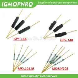 10pcs Reed Switch Plastic MKA14103 MKA10110 GPS-14B GPS-14A 2*14MM Anti-Vibration Damage Magnetic Switch NC Normally Closed