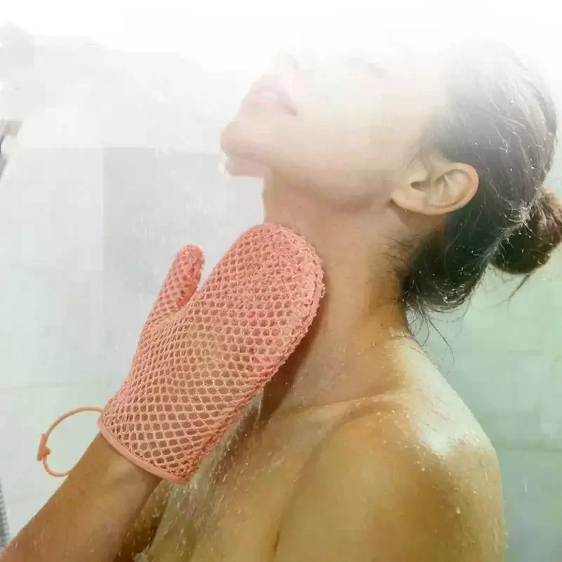 /Kuz/New Honeycomb TPU Exfoliating Shower Glove - Quick-Drying Body Scrubber Sponge For Bathroom