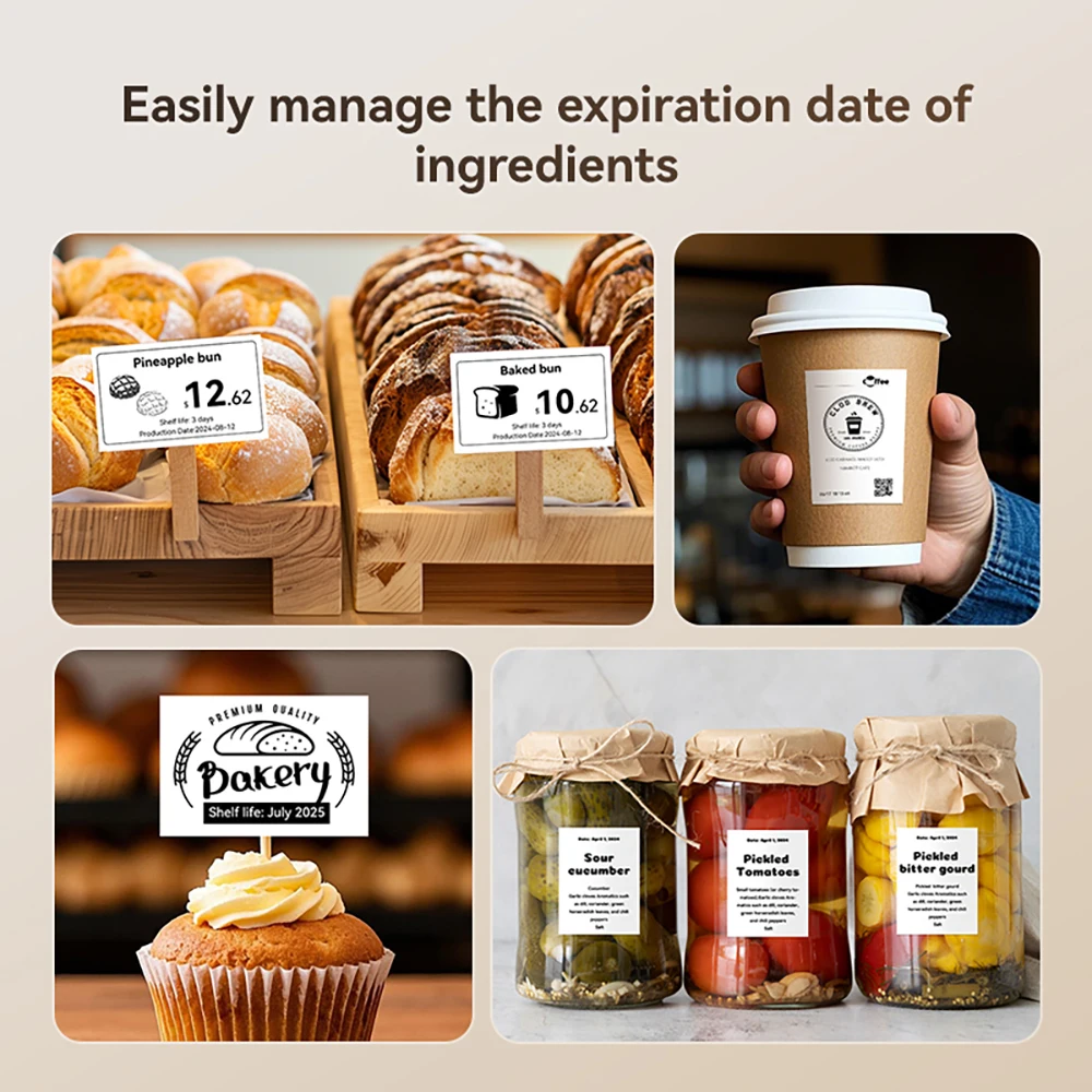 3 Rolls Niimbot B21 Pro White Black Printing Photo Cardboard Paper Adhesive Sticker Photo Paper Personalized DIY Labels