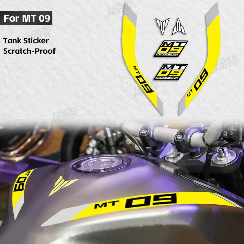Motorcycle Side Tank Sticker Waterproof MT09 LOGO Accessories For MT-09 MT 09 MT-09SP FZ09 FZ 09 FZ-09 fz09 mt09 2014-2021