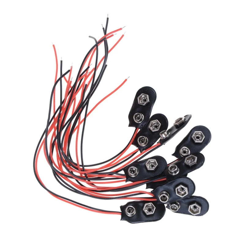 Connettore a clip per batteria da 10 pezzi Tipo I Collegamento alloggiamento cavo lungo in ecopelle