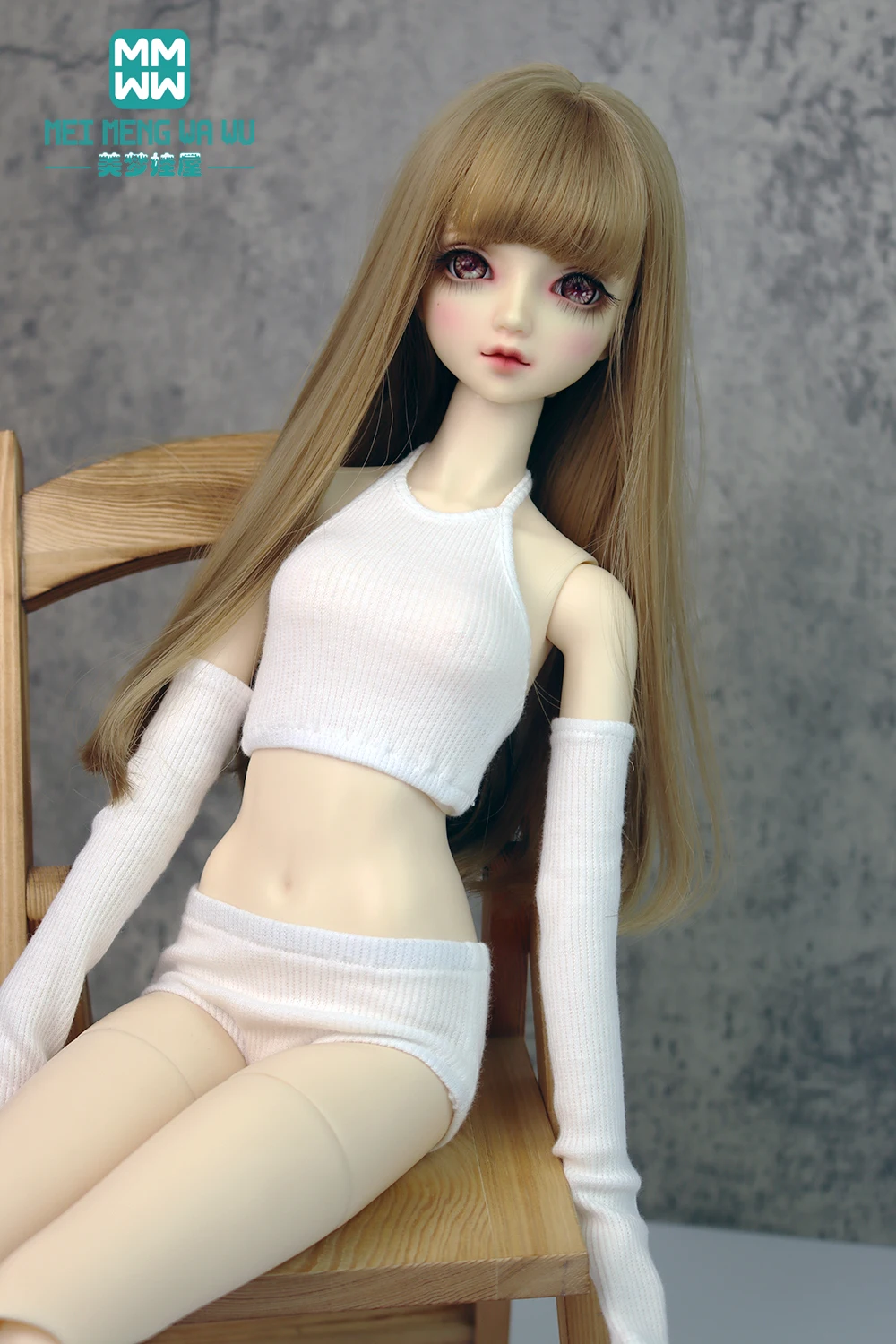 おもちゃ人形服　おしゃれなランジェリーセット　ピンク、白、グレー　60cm DD SD 1/3 BJDドール　球体関節人形アクセサリー