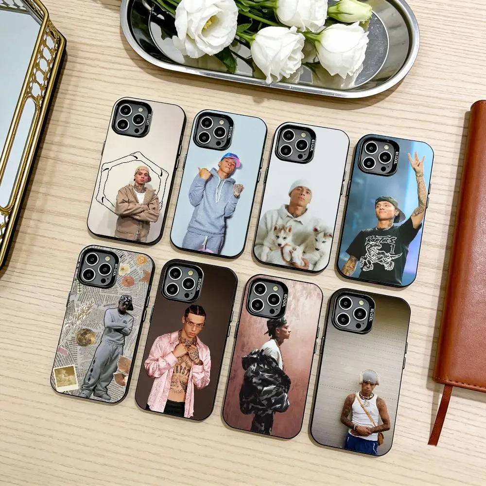 

Rapper H-hot-Central-Cees Phone Case For iPhone17,16,15,14,13,12,11 Plus,Pro Max Black Candy silver phone case