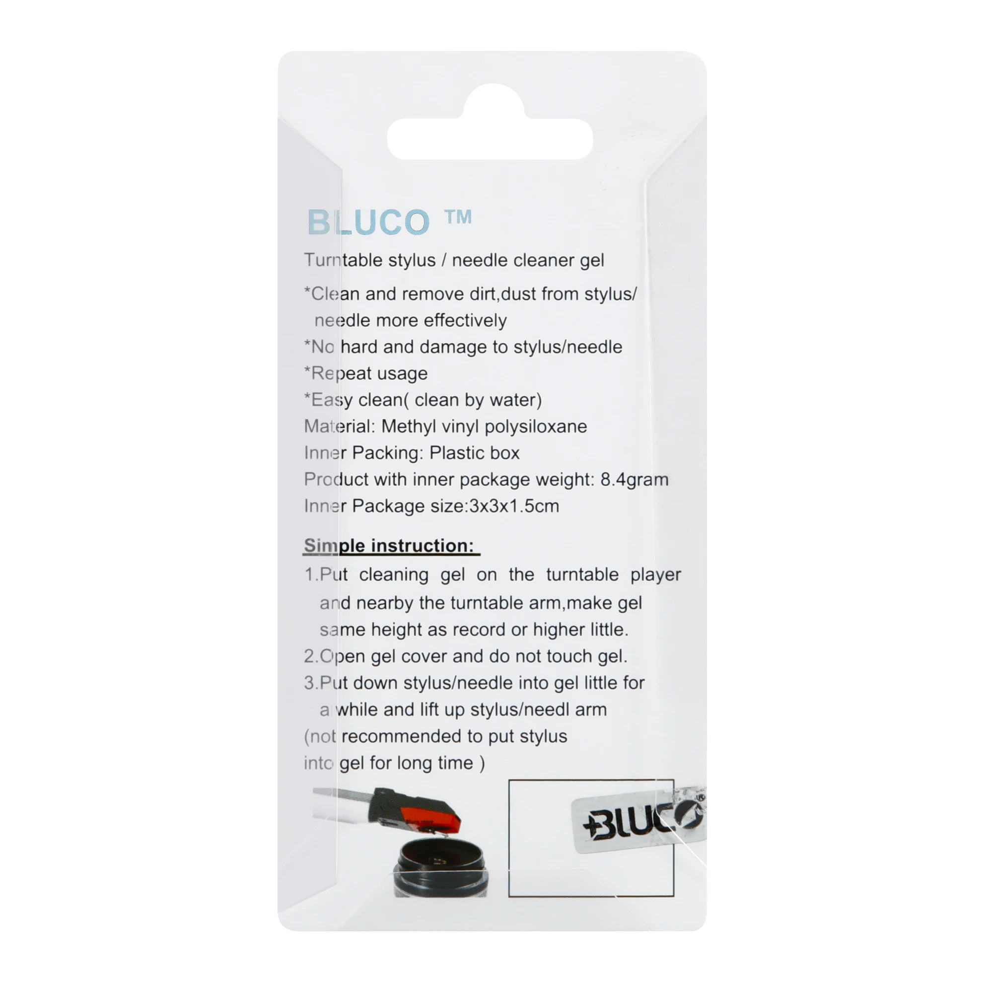 Professional Gramophone Stylus ทำความสะอาดเจล Turntable เข็ม Care ชุด Magic Soft Gel ทำความสะอาด