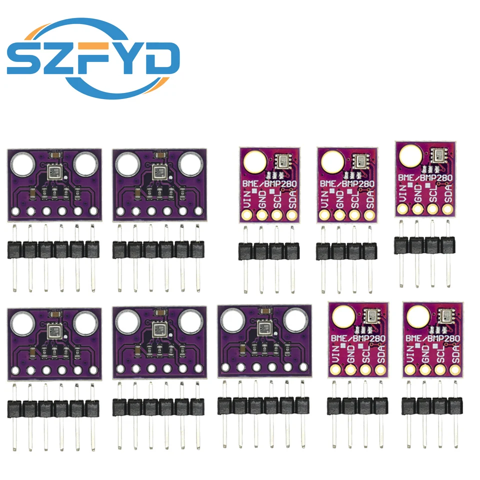 5pcs BMP280 Sensor Module - 3.3V/5V, High-Precision Barometric Pressure & Temperature Sensor