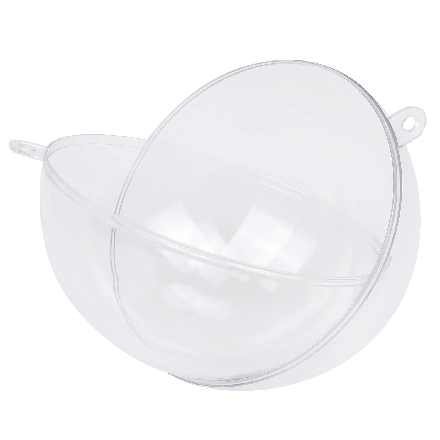 Adorno transparente de plástico para decoración de Navidad y boda, suministros para fiestas, 10Cm, 1 unidad