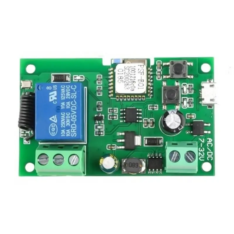 [B24B!】 For Door Access Control Wifi Switch DC7 32V Inching/Self-Locking Wireless Relay Module Smart Home Automation