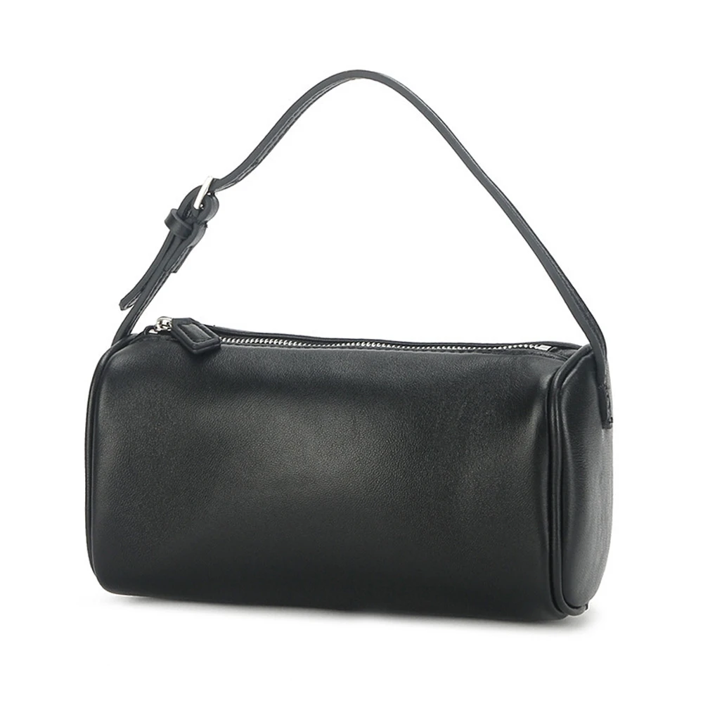 

Annmouler luxury design soft cowhide mini one-shoulder crossbody bag Genuine leather 90s pen bag new suede fashion ladies handb