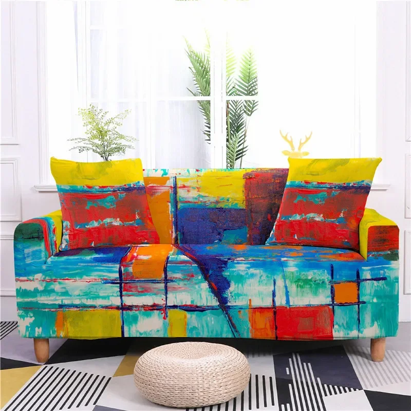 New Hot Brand Camouflage Full Coverage Elastic Sofa Cover, Home Fabric Sofa Cushion, Sofa Towel, 1/2/3/4 Seat