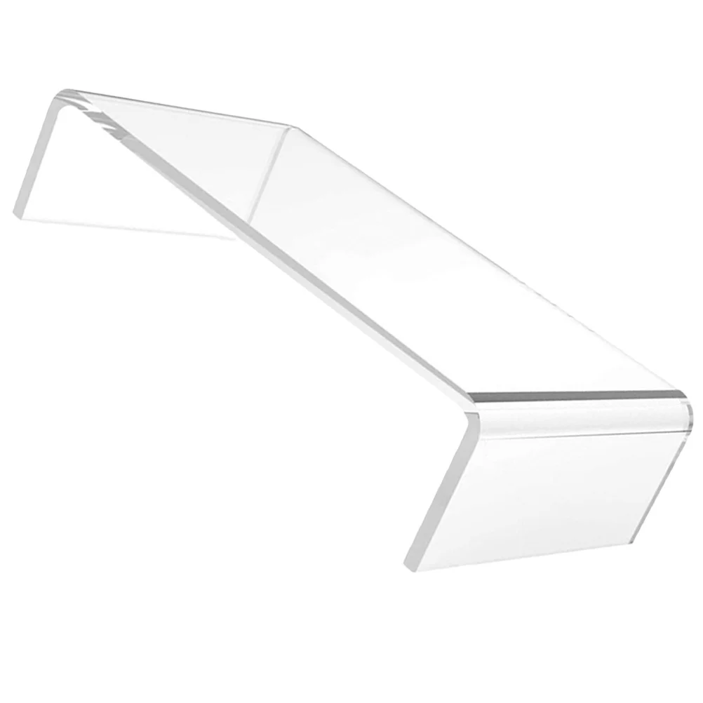 

Acrylic Monitor Stand Keyboard Risers Transparent Laptop Rack Ergonomic Design Computer Base Storage Solution Desktop Organizer