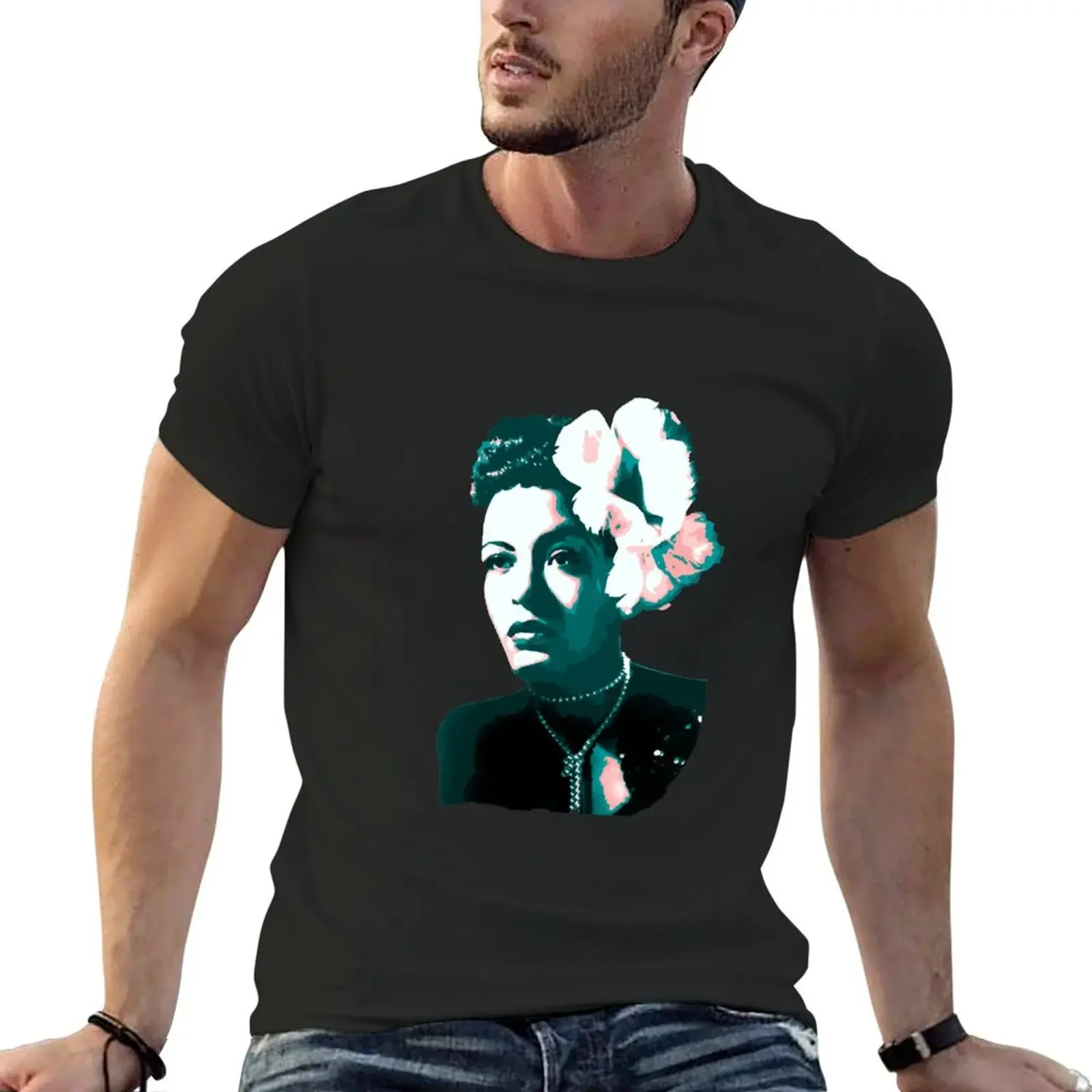 Billie Holiday T-Shirt designer shirts hippie clothes t shirts for men pack