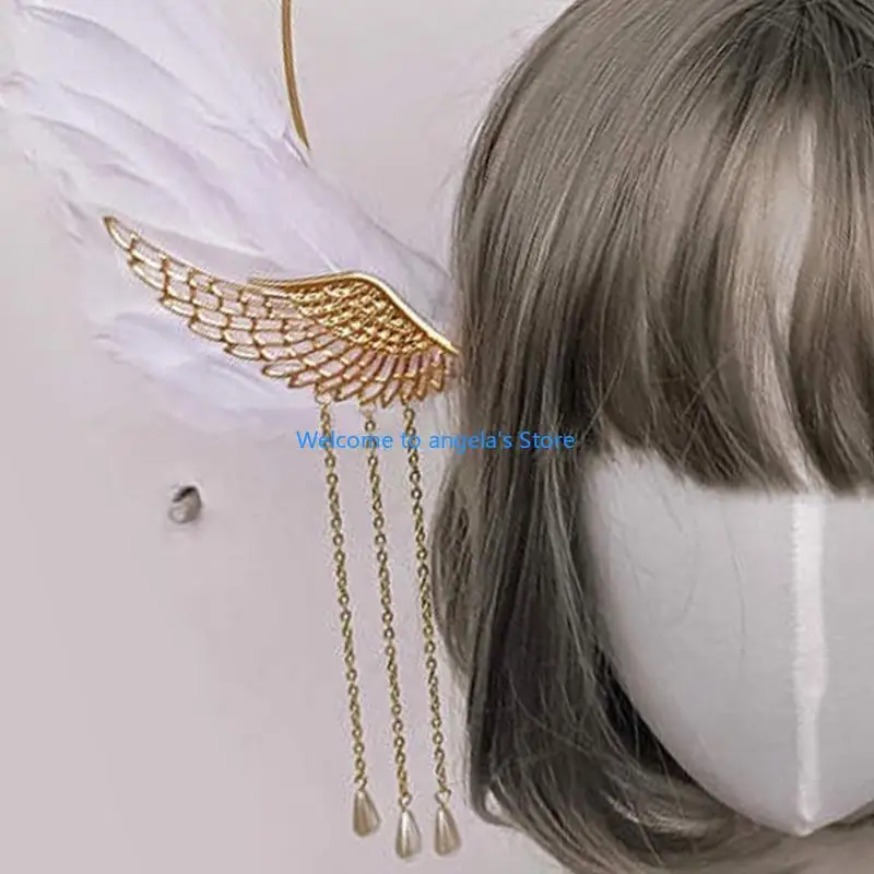 X4YC Nữ Hoàng Thái Đầu Hairhoop Nữ Đảng Mũ Trụ Cô Gái Gothic-Mũ Đội Đầu