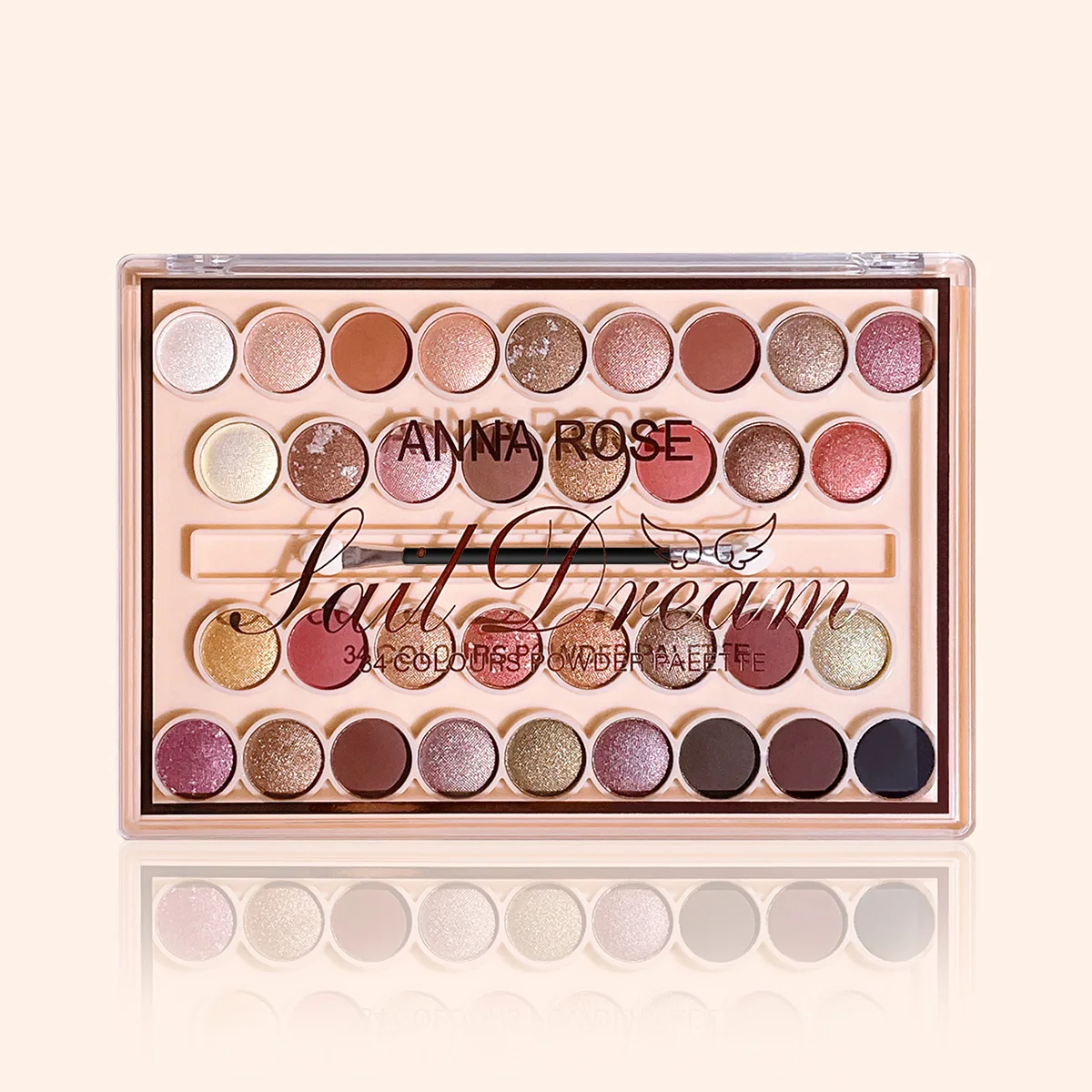 34 Colors Eyeshadow Palette - Smooth, Blendable Formula for Effortless Smudging and Long-Lasting Wear, Vibrant True-to-Pan Colou