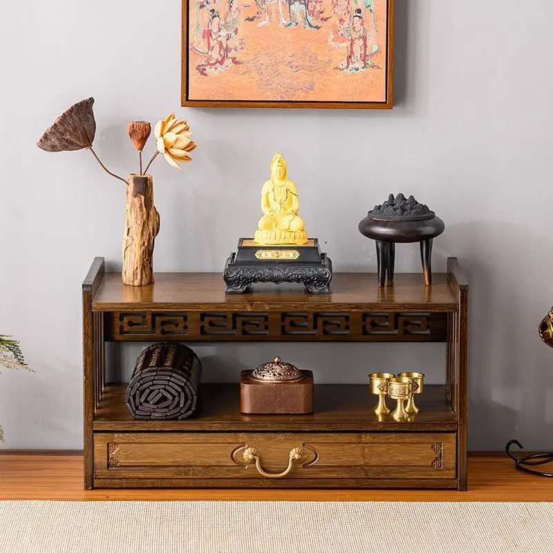 YFY Buddhist niche stand  offering table household offering  seat platform  Bodhisattva base  God of Wealth offering  incense