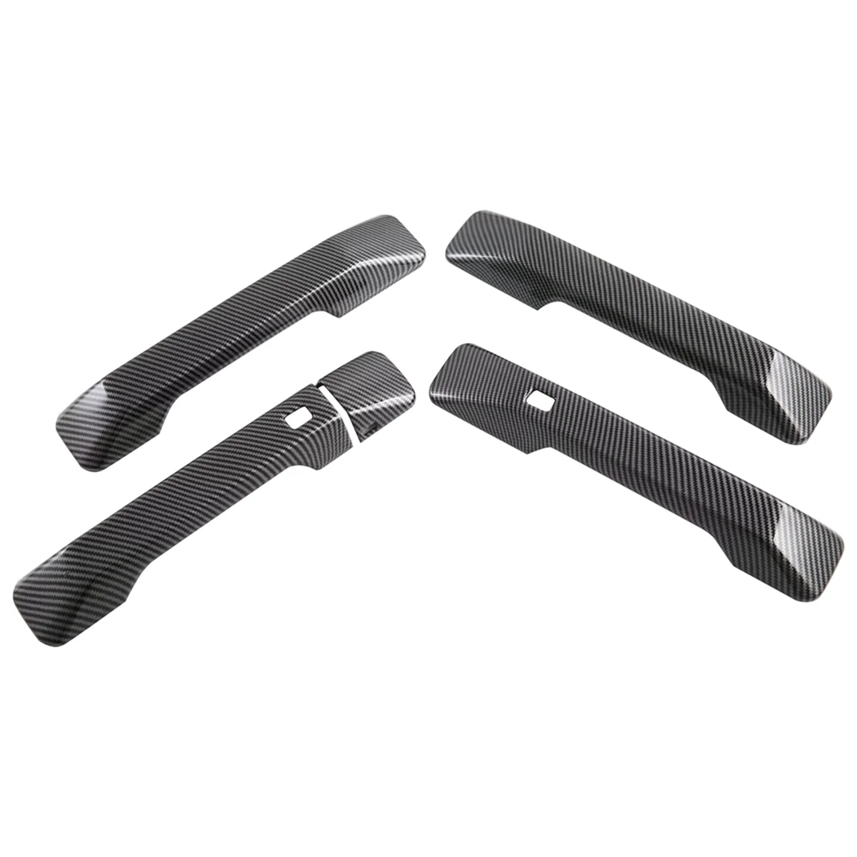 

For Hyundai Santa Fe MX5 2024 LHD Carbon Fiber Car Exterior Door Handle Cover Trim Accessories,Touch Version