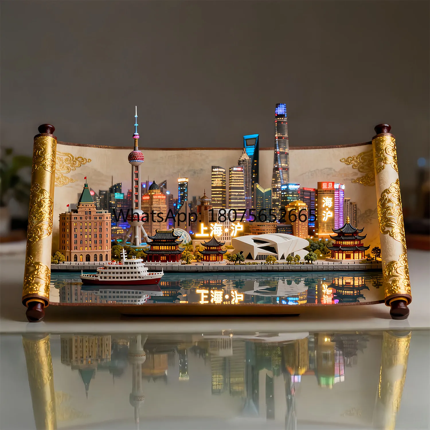 Shanghai metal refrigerator sticker bund tourist attraction new arrival cultural and creative small gift